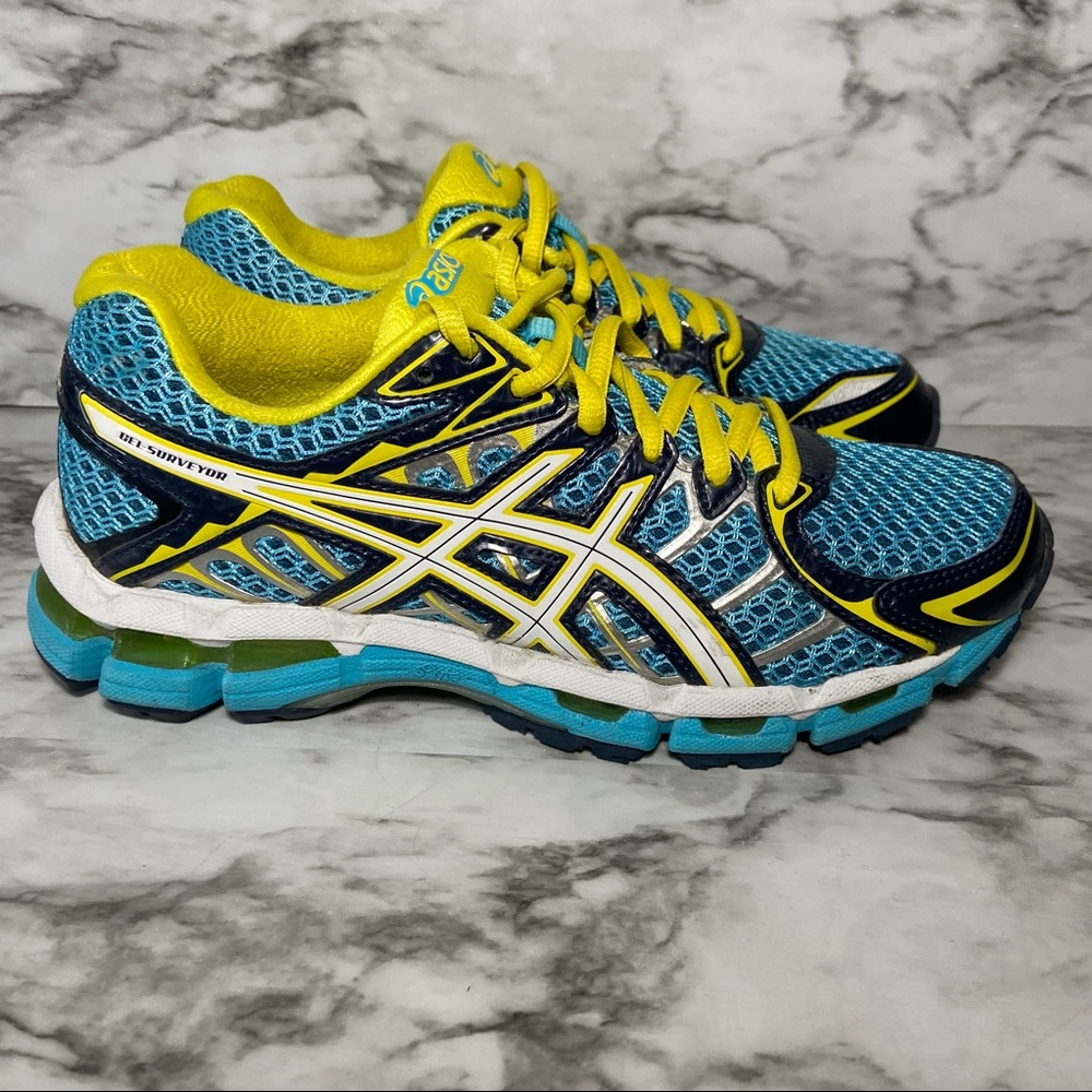 ASICS Gel Surveyor 2 Titanium Green Running Shoes Women Size 6.5